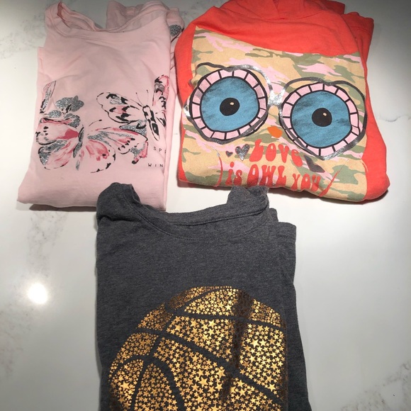 GAP Other - Three long sleeve shirts like new - girls size 14/16